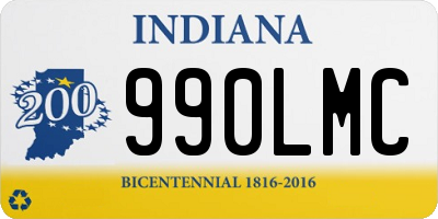 IN license plate 990LMC