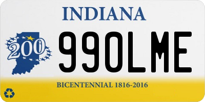 IN license plate 990LME