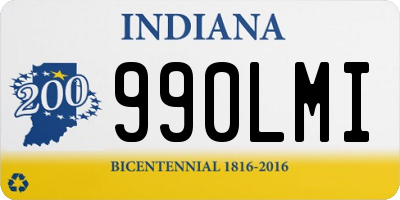 IN license plate 990LMI