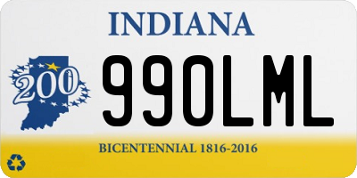 IN license plate 990LML