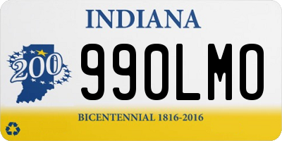 IN license plate 990LMO