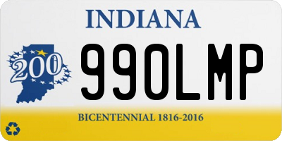 IN license plate 990LMP