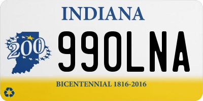 IN license plate 990LNA