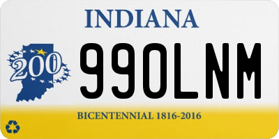 IN license plate 990LNM