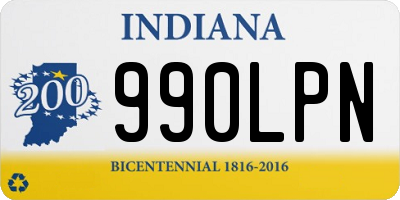 IN license plate 990LPN