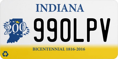 IN license plate 990LPV