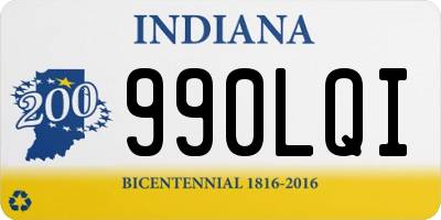 IN license plate 990LQI