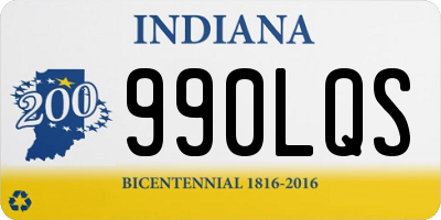 IN license plate 990LQS