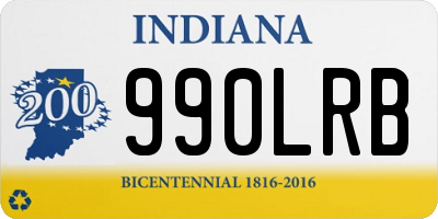 IN license plate 990LRB