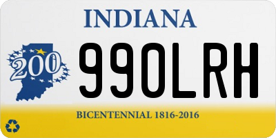 IN license plate 990LRH
