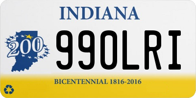 IN license plate 990LRI