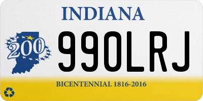 IN license plate 990LRJ