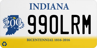 IN license plate 990LRM