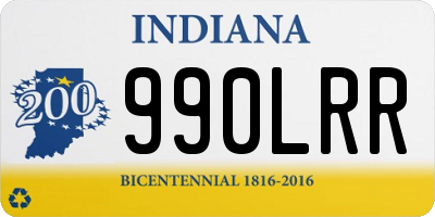 IN license plate 990LRR