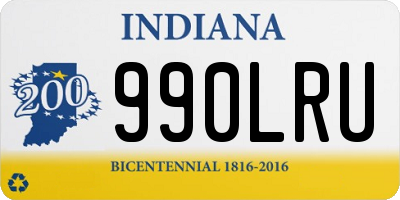 IN license plate 990LRU