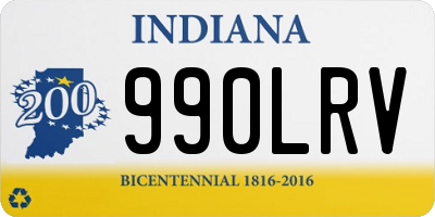 IN license plate 990LRV