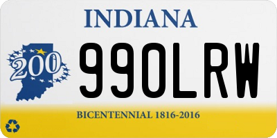 IN license plate 990LRW