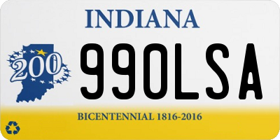 IN license plate 990LSA