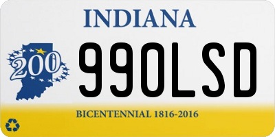 IN license plate 990LSD