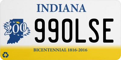 IN license plate 990LSE