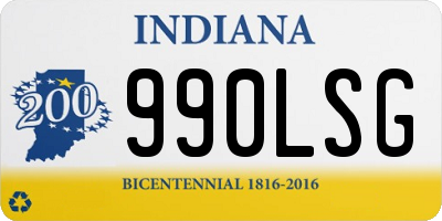 IN license plate 990LSG