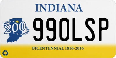 IN license plate 990LSP