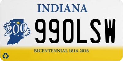 IN license plate 990LSW