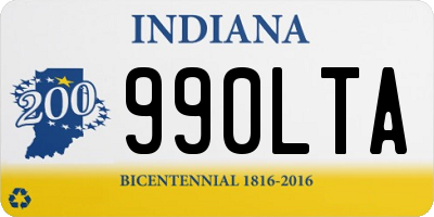 IN license plate 990LTA