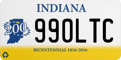 IN license plate 990LTC