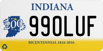 IN license plate 990LUF