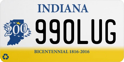 IN license plate 990LUG