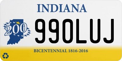 IN license plate 990LUJ