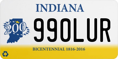 IN license plate 990LUR