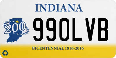 IN license plate 990LVB