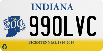 IN license plate 990LVC