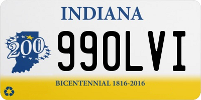 IN license plate 990LVI