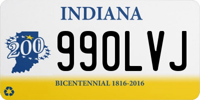 IN license plate 990LVJ