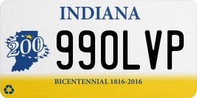 IN license plate 990LVP