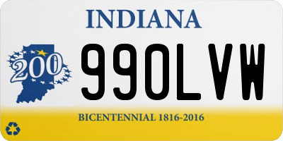 IN license plate 990LVW