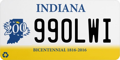 IN license plate 990LWI