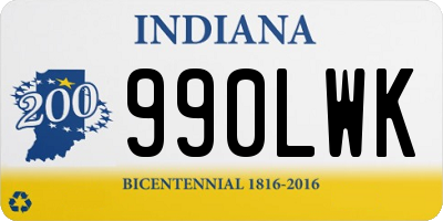 IN license plate 990LWK