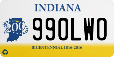 IN license plate 990LWO