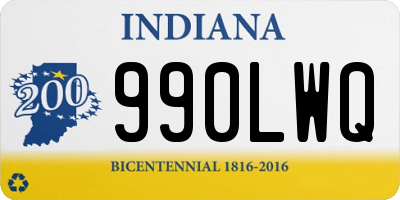 IN license plate 990LWQ