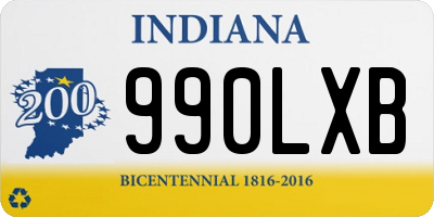 IN license plate 990LXB