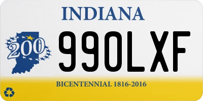 IN license plate 990LXF