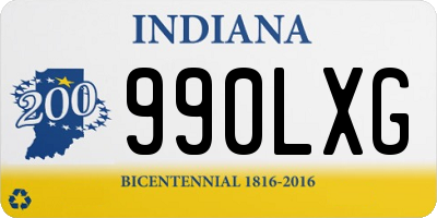 IN license plate 990LXG