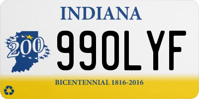 IN license plate 990LYF