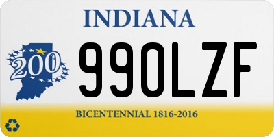 IN license plate 990LZF