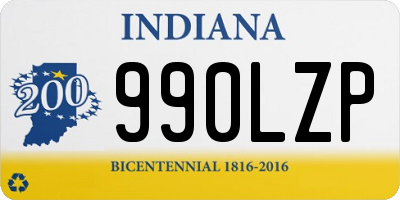 IN license plate 990LZP