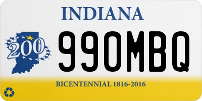 IN license plate 990MBQ